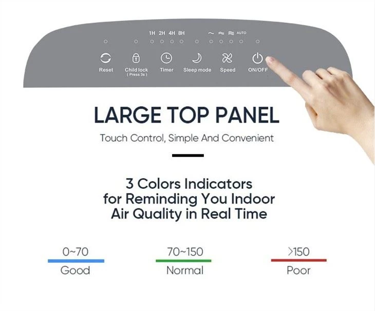 BKJ-16A Household Air Purifier Air Quality Digital Display